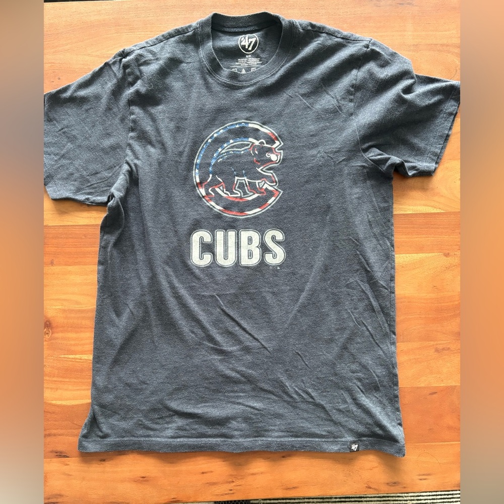 47 Brand Chicago Cubs Heather Navy T-Shirt